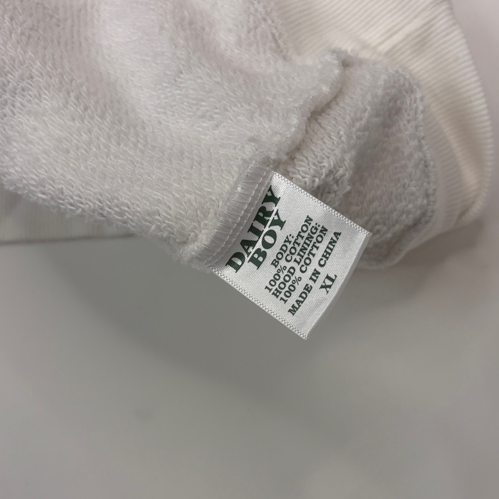 DAIRY BOY WHITE WOODLAND CAMO HOODIE SIZE XL - Picture 2 of 8